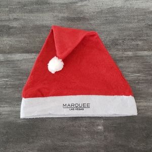 Red White Marquee Xmas Santa Head Piece